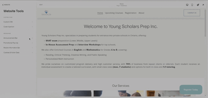 Young Scholars Prep Website